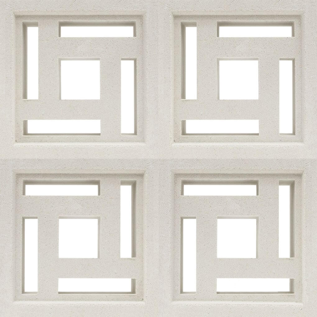 Gạch bông gió trắng VCB-012-Maze 4 2 Gạch bông gió trắng VCB-012-Maze 4 - Ảnh 2