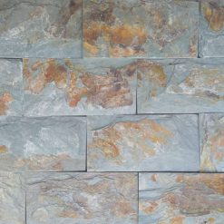 Đá xanh hải dương dỉ sét 10x20cm ốp tường trang trí