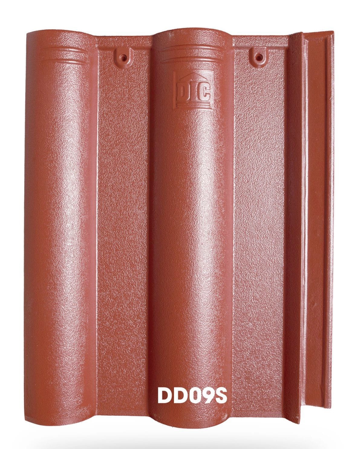 Ngói bê tông DIC DD09S màu đỏ đậm 2 Ngói DIC màu đỏ đậm DD09S