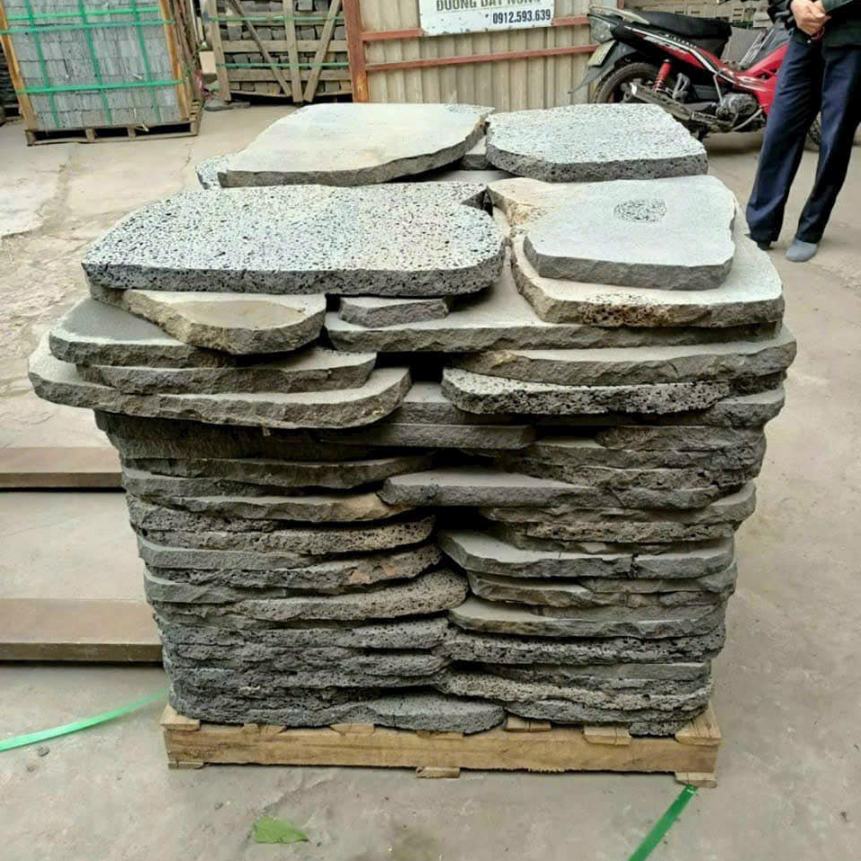 Đá thớt tổ ong - Đá bước dạo 7 Đá bước dạo sân vườn - đá tổ ong tự nhiên
