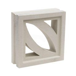 Gạch bông gió trắng VCB-011-LEAF xi măng trang trí mặt tiền
