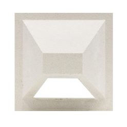 Gạch bông Ú trắng VCB-018 trang trí mặt tiền, tường rào, vách ngăn lấy sáng và thông gió cho công trình hiện đại