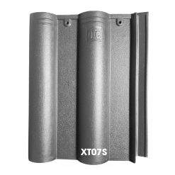 Ngói DIC màu xám tro XT07S xi măng sóng lớn hiện đại
