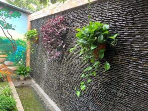 Đá suối qui cách làm thác nước đá suối qui cách ốp tường trang trí sân vườn tạo thác nước chảy tự nhiên đẹp mắt