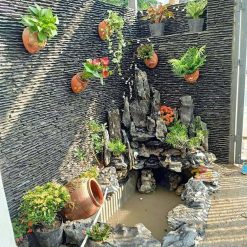 Đá Suối qui cách - Đá thác nước 14 đá suối ốp tường làm thắc nước