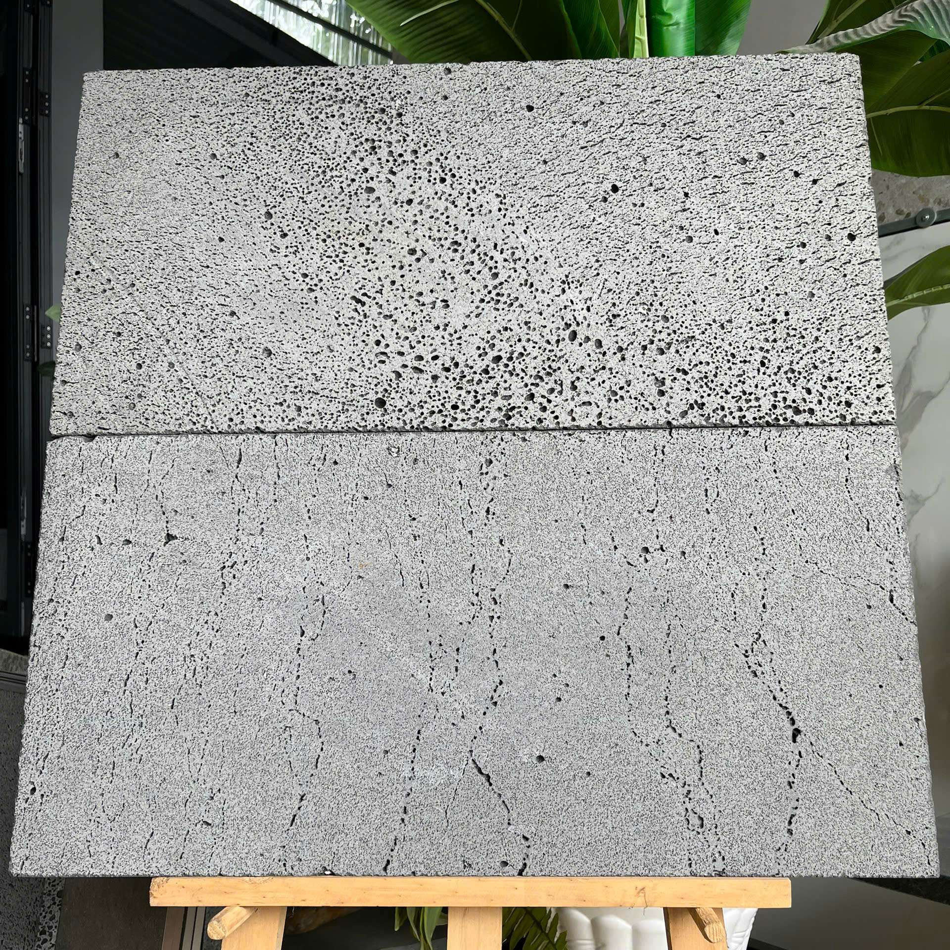 Đá tổ ong xám 30x60cm 5 Đá tổ ong xám lát nền sân vườn