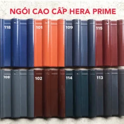Bảng màu ngói sứ tráng men cao cấp Hera Prime