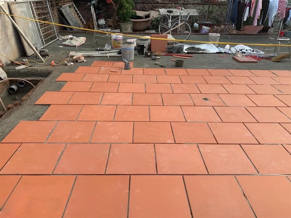 Gạch Cotto Viglacera Hạ Long 30x30cm lát sân ngoài trời chịu lực tốt