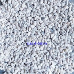 Sỏi trắng vò 4x6mm bao 12kg dùng làm đá rửa trang trí sân vườn