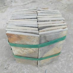 Đá chẻ vàng Đà Nẵng 7 Đá chẻ vàng 10x20cm ốp tường trang trí