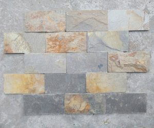 Đá chẻ vàng Đà Nẵng 10x20cm Đá chẻ vàng Đà Nẵng 10x20cm ốp tường trang trí