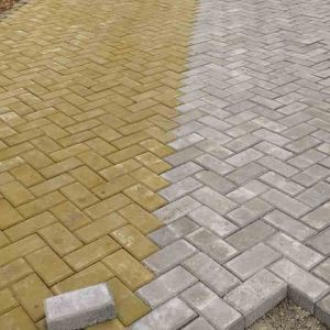 Gạch vỉa hè 10x20x6cm xám 16 gạch block 10x20x6cm xám lát vỉa hè
