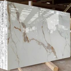 Đá lamar vân vàng - Golden posa 11 đá nung kết vân vàng Golden Rosa khổ lớn 1,6x3,2m