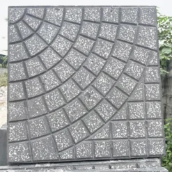 Gạch terrazzo rẻ quạt màu xám ghi 40x40cm giá rẻ